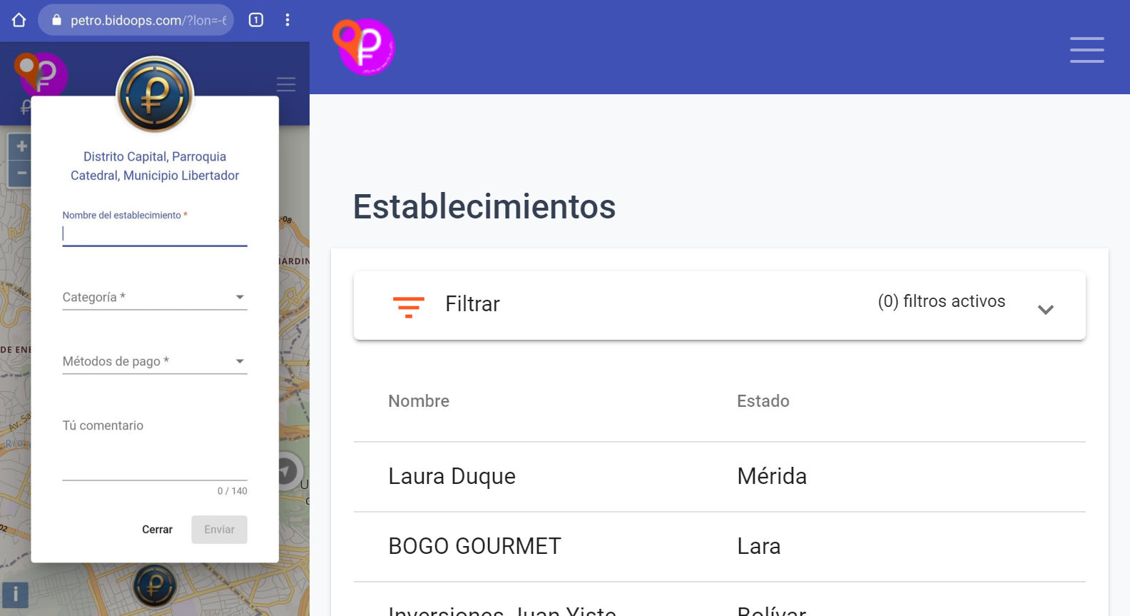 Un outil de géolocalisation au service du Venezuela